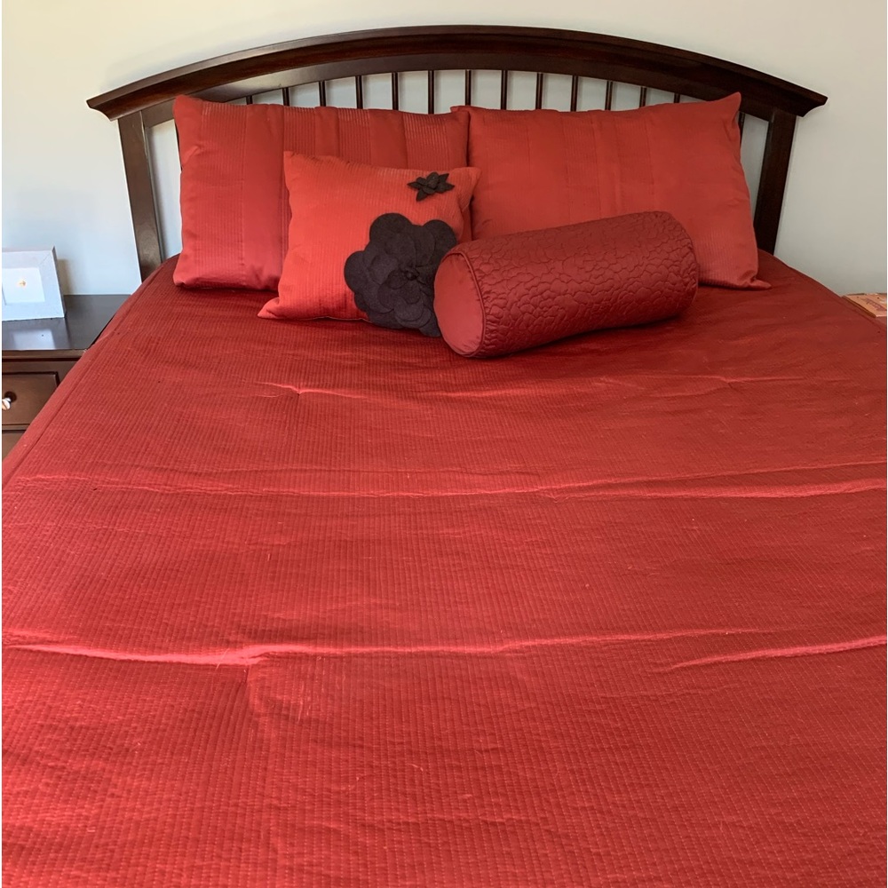 Vera Wang Full/Queen Persimmon Comforter Set - Great Condition!